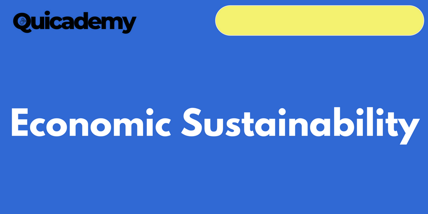 Economics of Sustainability